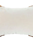 Buckle Cushion Cowhide pattern brown white - vivahabitat.com