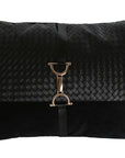 Buckle Cushion Velvet Black - vivahabitat.com