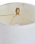 Design table lamp in gold and glass - vivahabitat.com