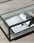Maglehem - Sofa Table - Glass / Black - vivahabitat.com