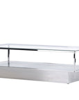 Maglehem Coffee Table - Silver Chrome / Clear glass - vivahabitat.com