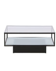 Maglehem Sofa Table - Black / Clear glass - vivahabitat.com