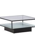 Maglehem Sofa Table - Black / Clear glass - vivahabitat.com
