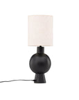 Vind Mysterna Table Lamp - Black / Fabric Beige - vivahabitat.com