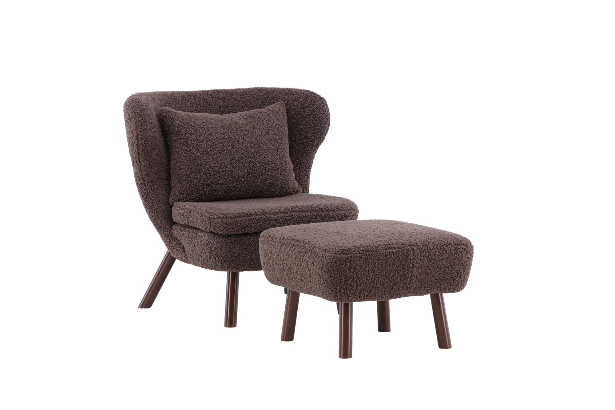 Vind Ryxö Single Sofa - Brown / Dark Brown Teddy - vivahabitat.com
