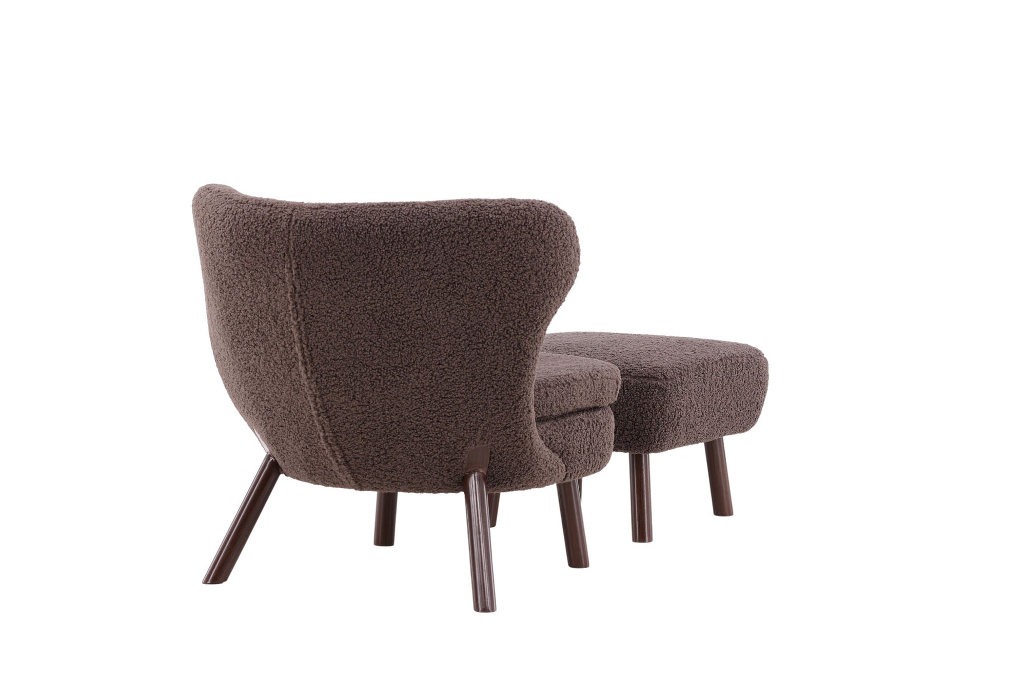 Vind Ryxö Single Sofa - Brown / Dark Brown Teddy - vivahabitat.com
