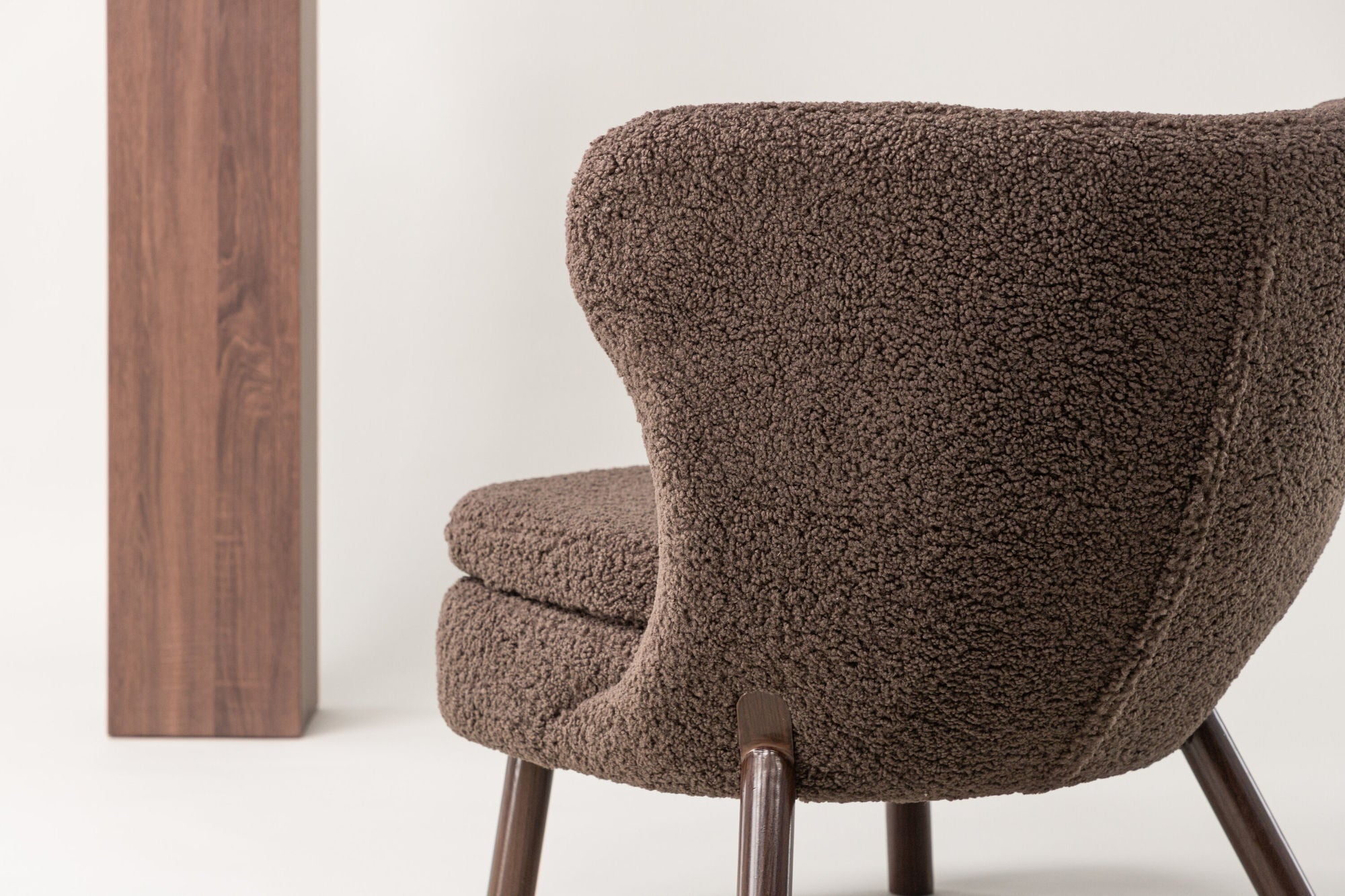 Vind Ryxö Single Sofa - Brown / Dark Brown Teddy - vivahabitat.com