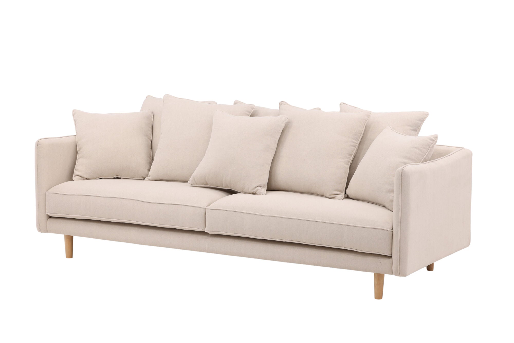 Vind Segelskären Sofa - Whitewash / Beige Linen - vivahabitat.com