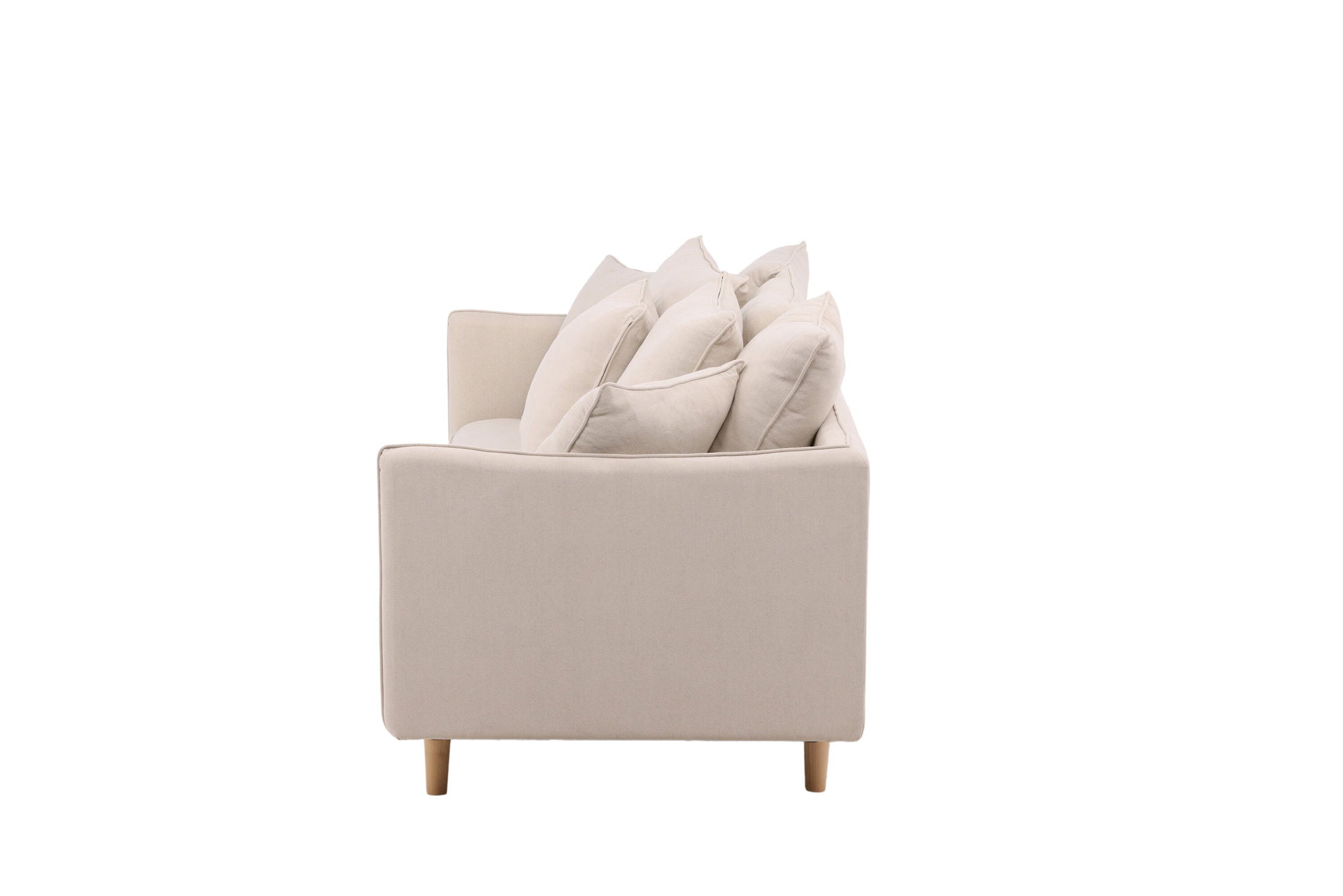 Vind Segelskären Sofa - Whitewash / Beige Linen - vivahabitat.com