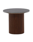 Vind Härön Side Table - Dark Brown / Dark Grey Marblelook