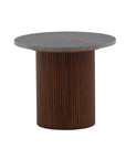 Vind Härön Side Table - Dark Brown / Dark Grey Marblelook