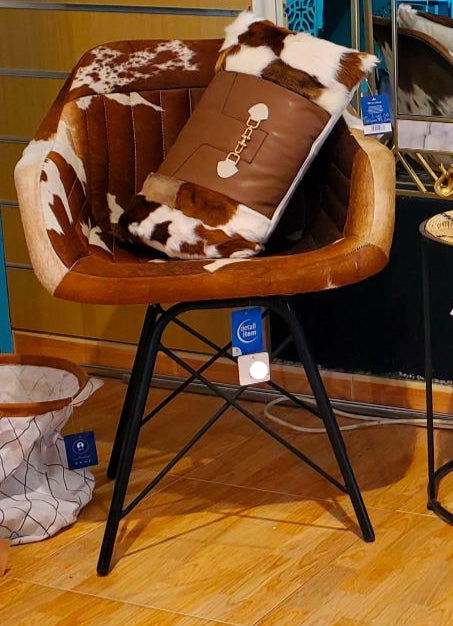Arm Chair Cow Hide - vivahabitat.com
