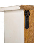 Beautiful wooden blue/white shabby chic wall cabinet - vivahabitat.com
