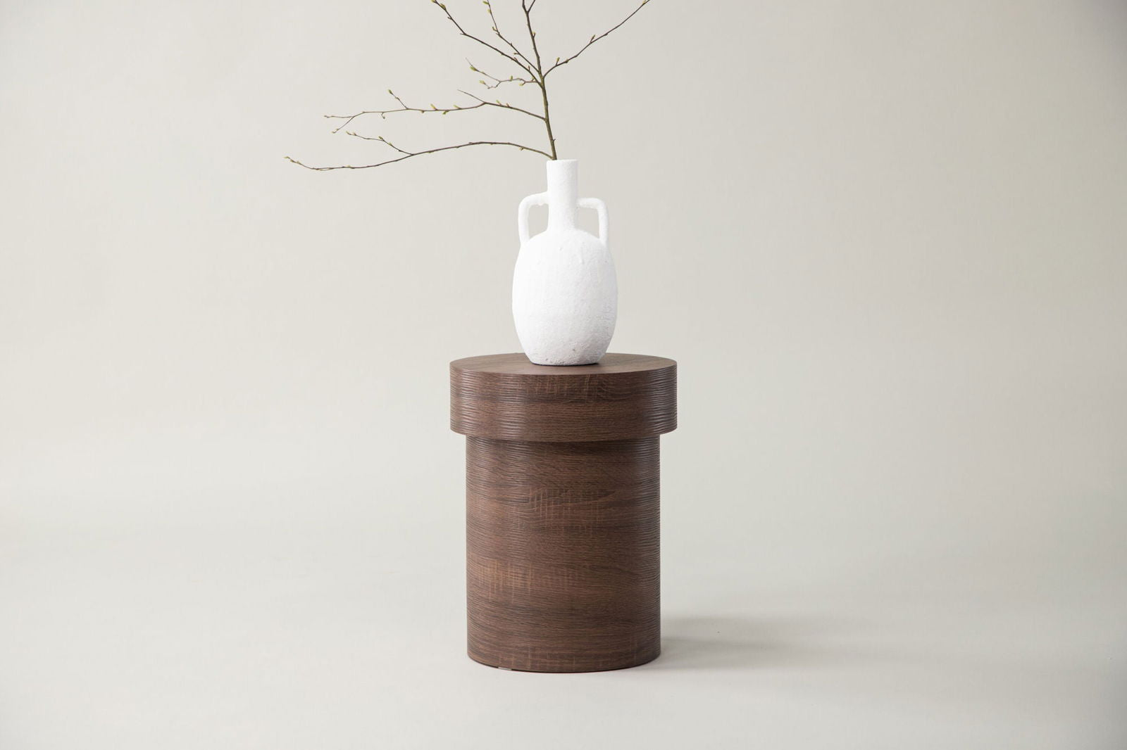 Vind Malung - High Side Table - Brown / Brown MDF - vivahabitat.com