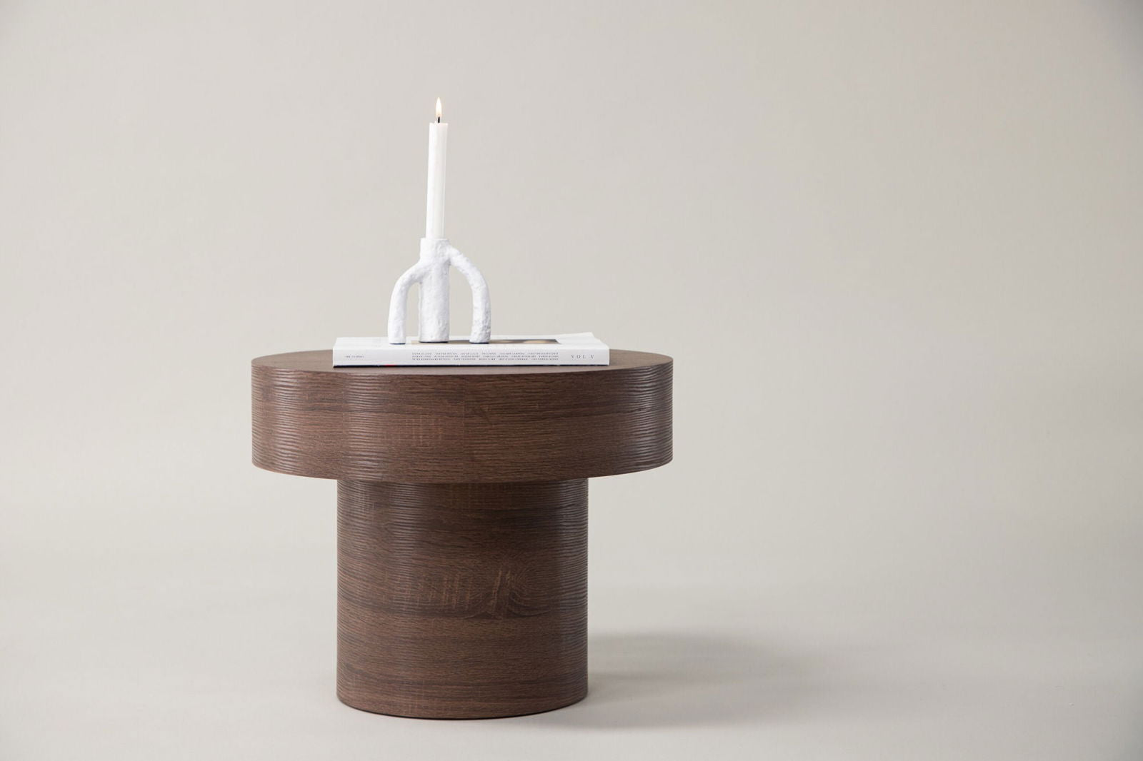 Vind Malung - Low Side Table - Brown / Brown MDF - vivahabitat.com