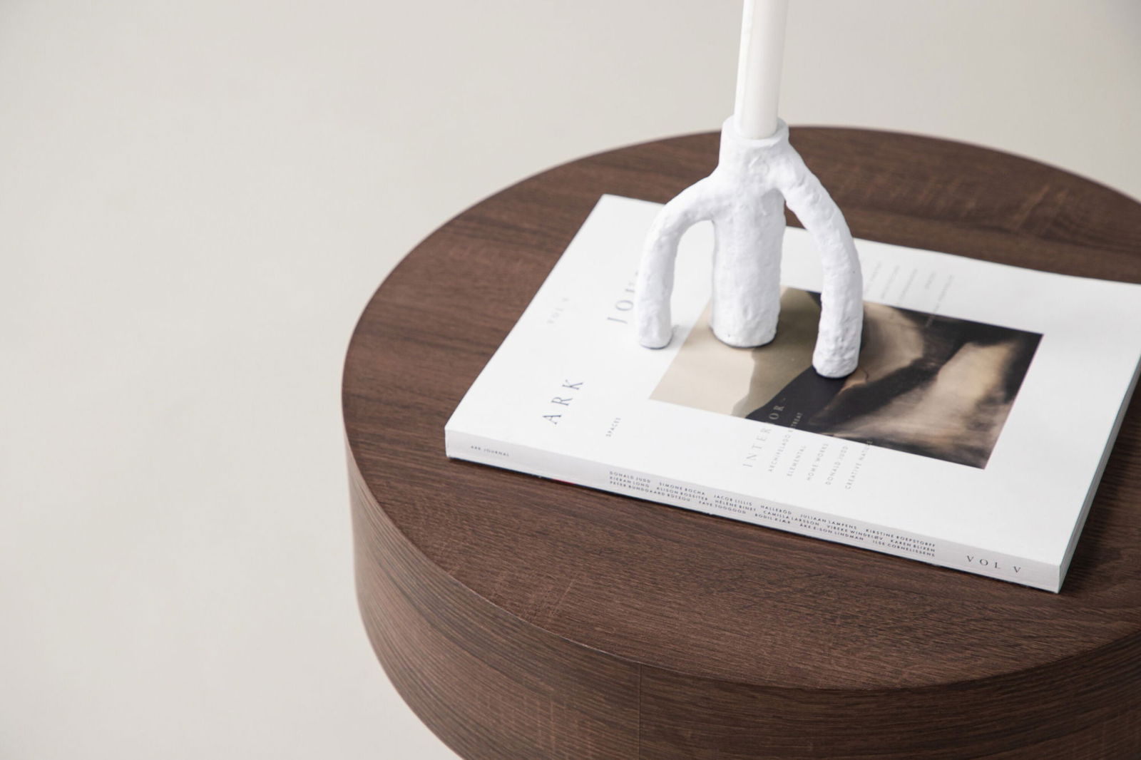 Vind Malung - Low Side Table - Brown / Brown MDF - vivahabitat.com
