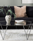 Österlen Sofa Table  - Silver Chrome / Clear glass - vivahabitat.com