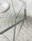 Österlen Sofa Table  - Silver Chrome / Clear glass - vivahabitat.com