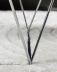 Österlen Sofa Table  - Silver Chrome / Clear glass - vivahabitat.com