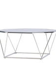 Österlen Sofa Table  - Silver Chrome / Clear glass - vivahabitat.com