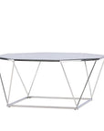 Österlen Sofa Table  - Silver Chrome / Clear glass - vivahabitat.com