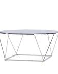 Österlen Sofa Table  - Silver Chrome / Clear glass - vivahabitat.com