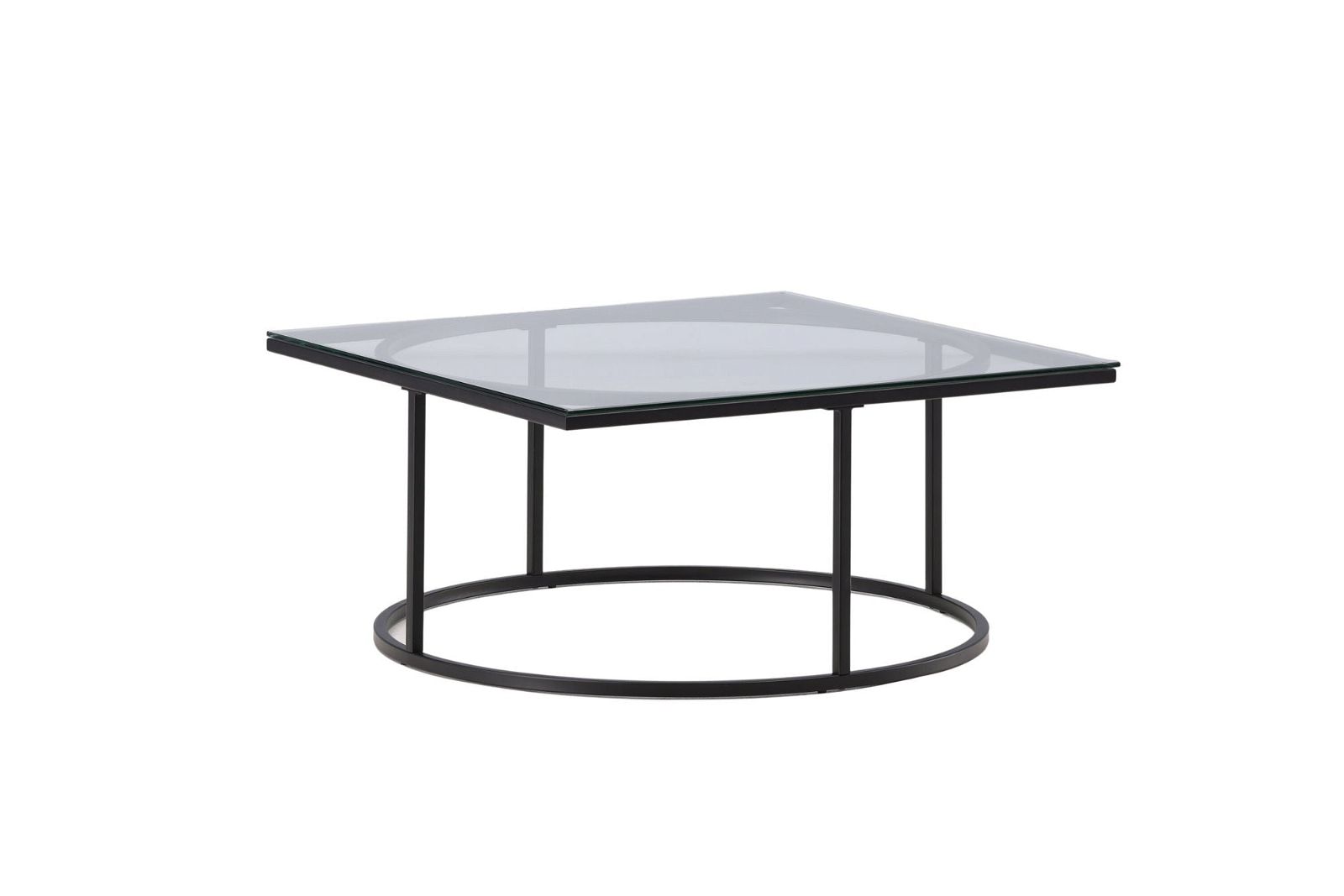 Skanör Sofa Table - Black / Clear glass - vivahabitat.com