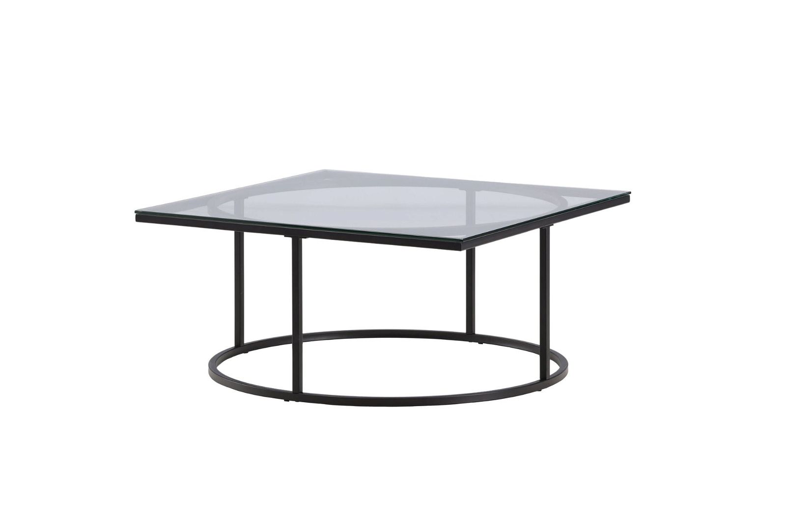 Skanör Sofa Table - Black / Clear glass - vivahabitat.com