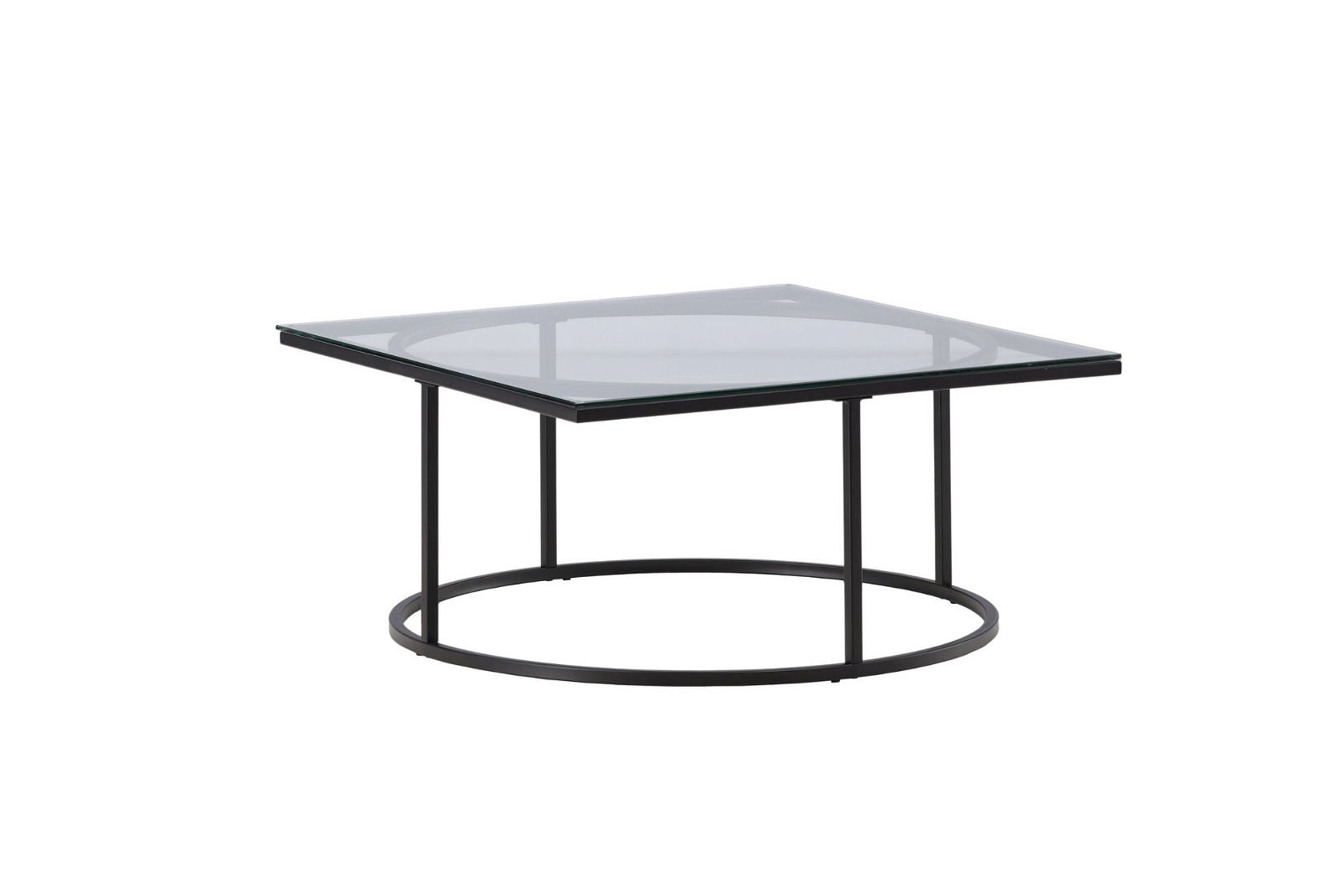 Skanör Sofa Table - Black / Clear glass - vivahabitat.com