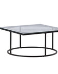 Skanör Sofa Table - Black / Clear glass - vivahabitat.com