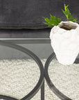 Skanör Sofa Table Rectangular - Black / Clear glass - vivahabitat.com