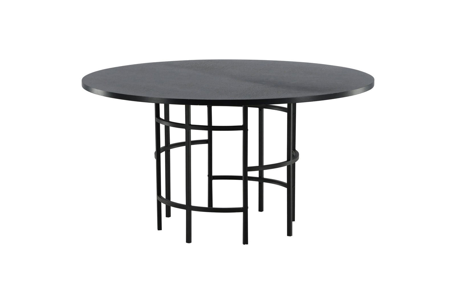 Copenhagen - Dining Table round - Black / Black - vivahabitat.com