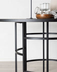 Copenhagen - Dining Table round - Black / Black - vivahabitat.com