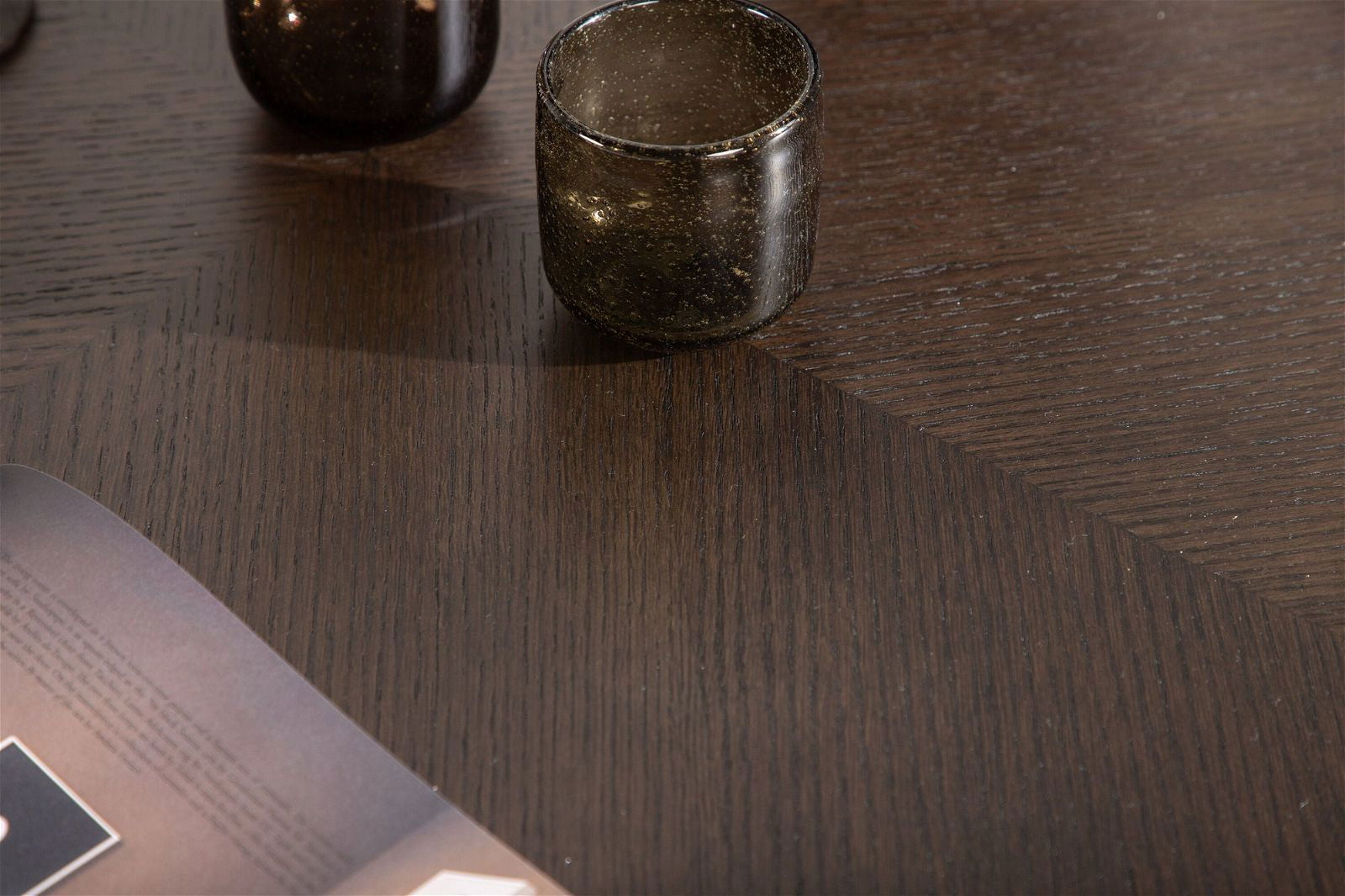 Copenhagen Dining Table - Black / Mocca Veneer - vivahabitat.com
