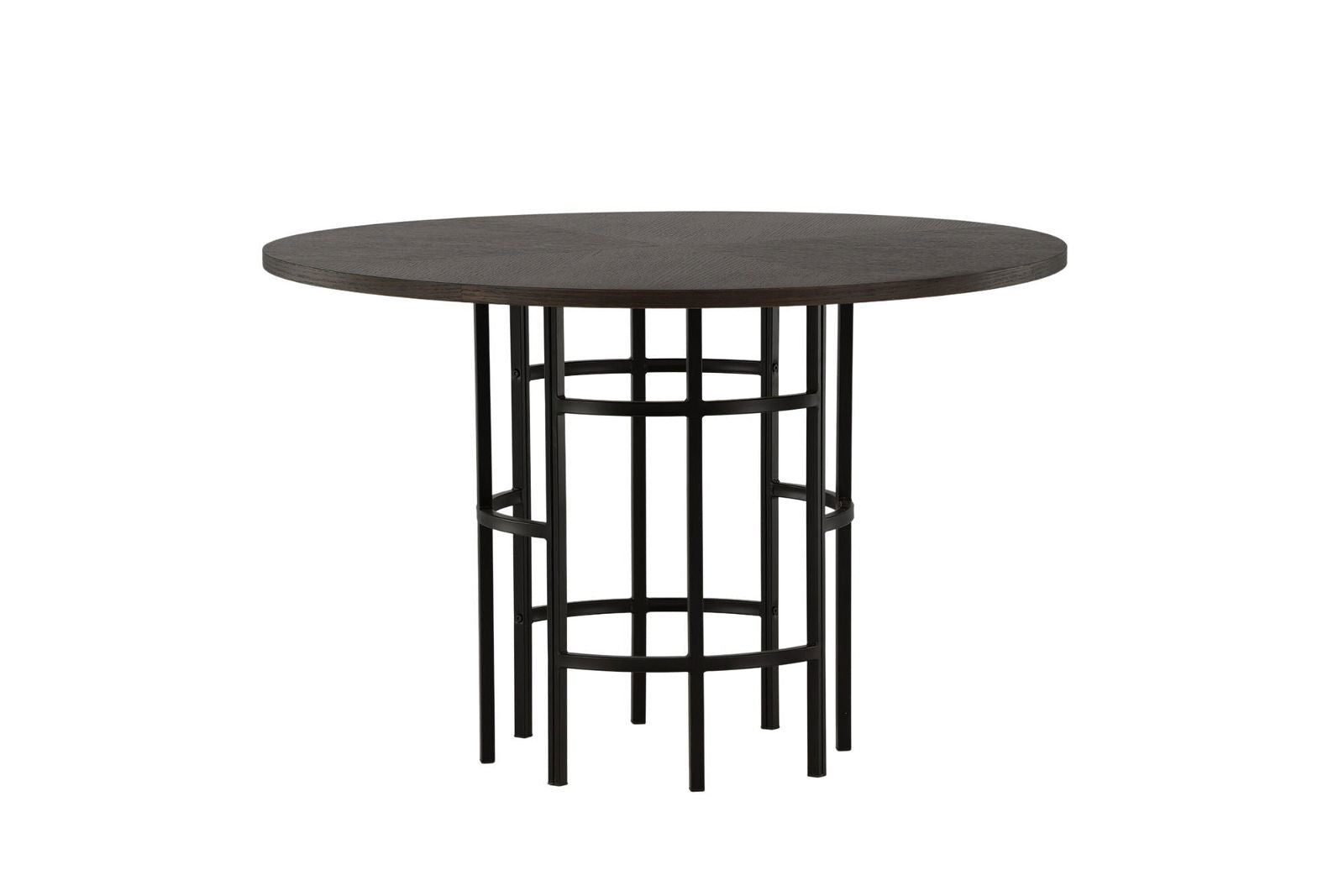 Copenhagen Dining Table - Black / Mocca Veneer - vivahabitat.com