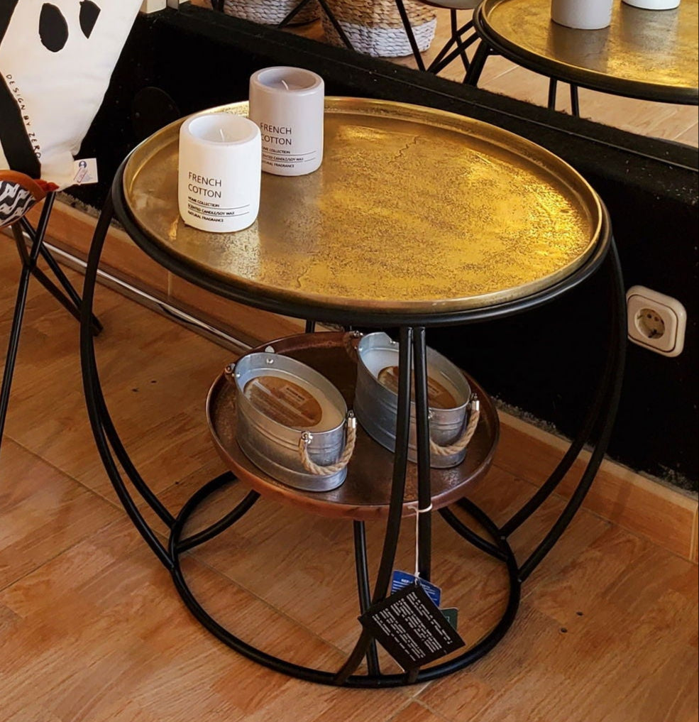DKD Home Decor Round Coffee Table with wow factor! - vivahabitat.com