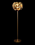 Geometric floor lamp in gold - vivahabitat.com