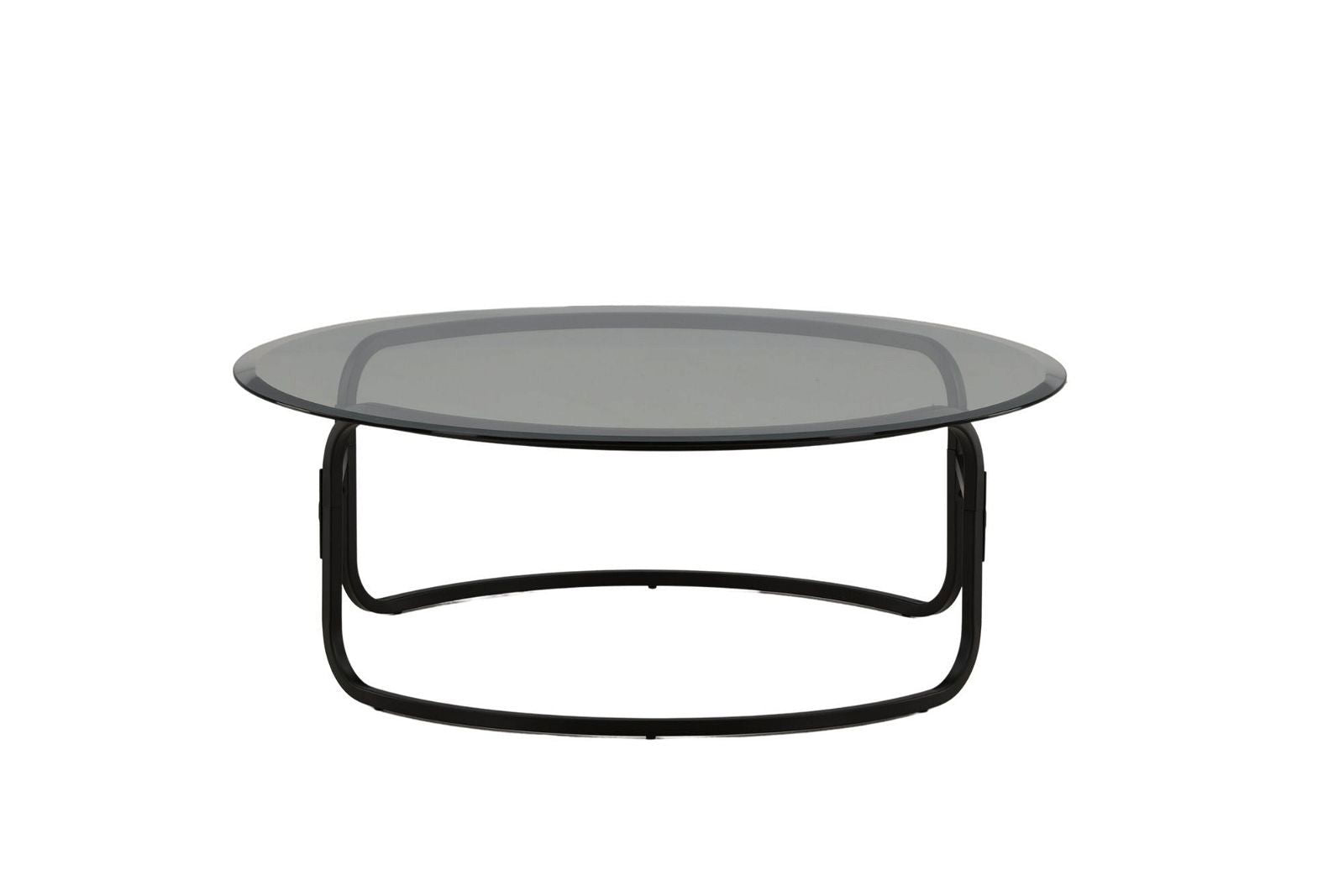 Lomma Sofa Table - Black / Clear glass - vivahabitat.com