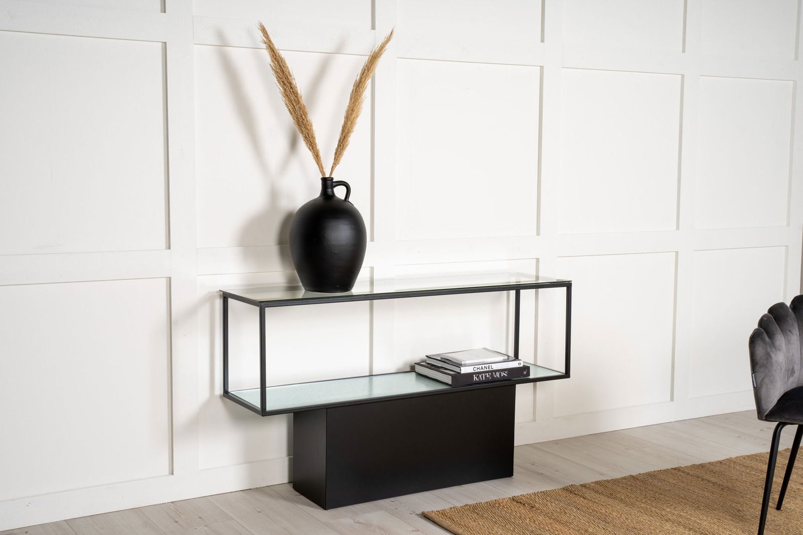 Maglehem - Shelf - Glass / Black - vivahabitat.com