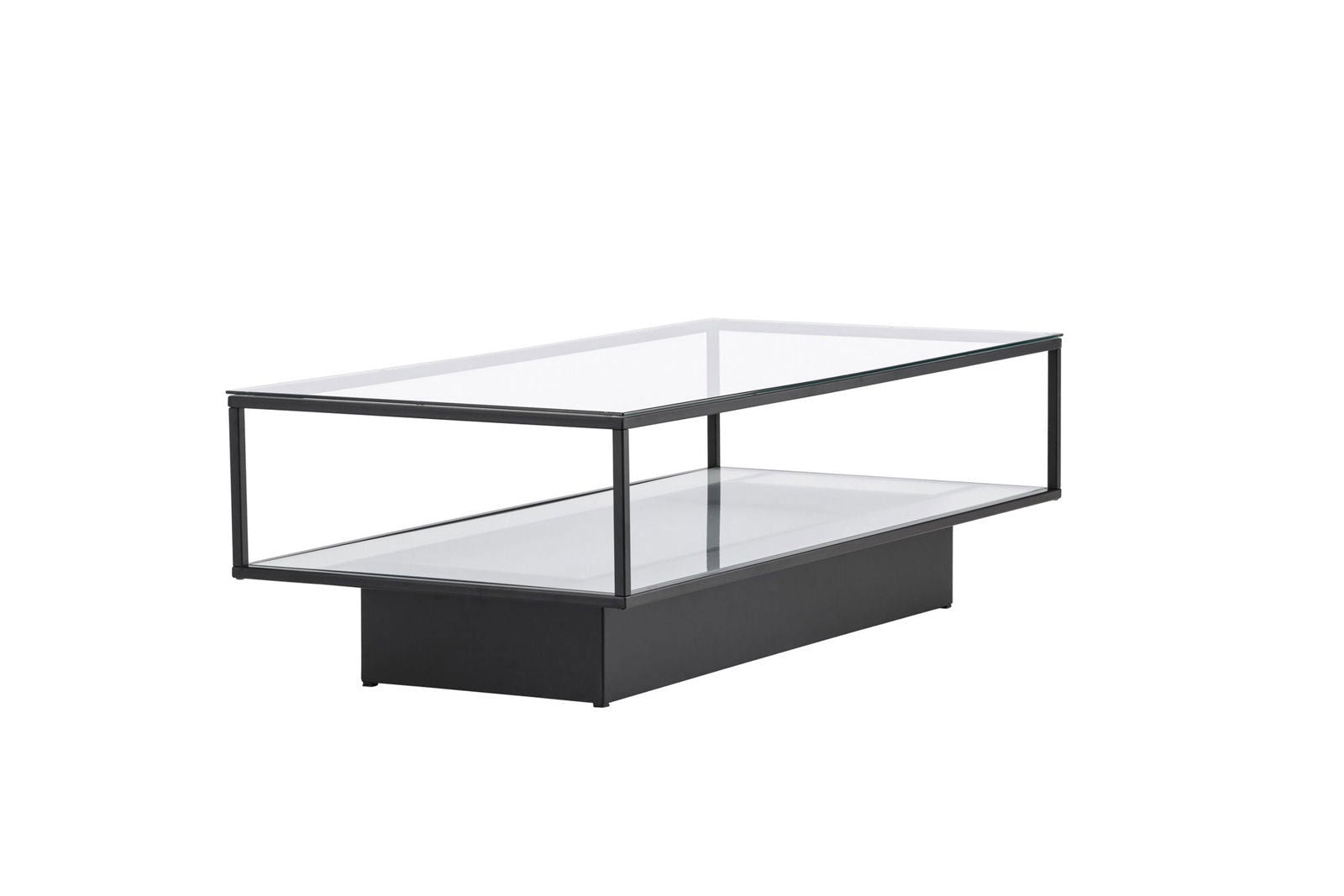 Maglehem - Sofa Table - Glass / Black - vivahabitat.com