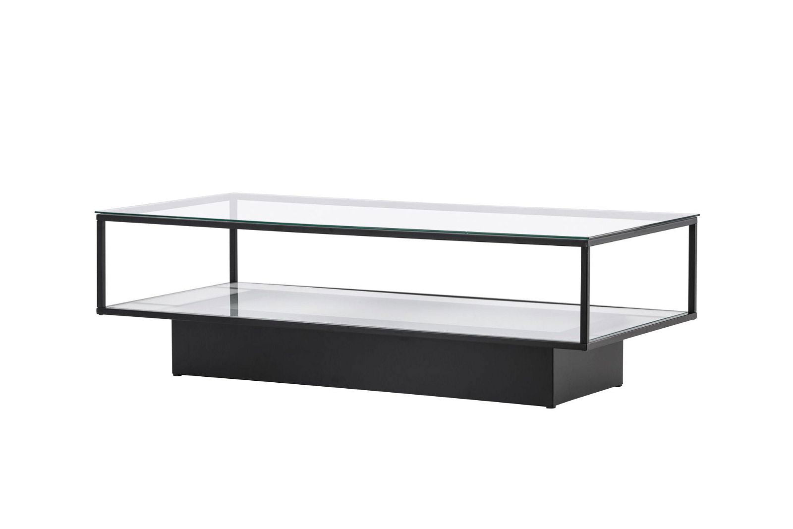 Maglehem - Sofa Table - Glass / Black - vivahabitat.com