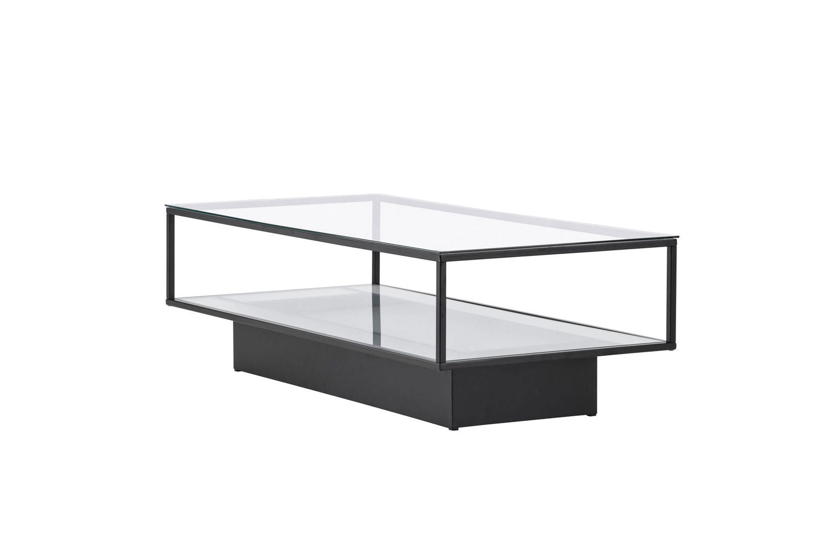Maglehem - Sofa Table - Glass / Black - vivahabitat.com