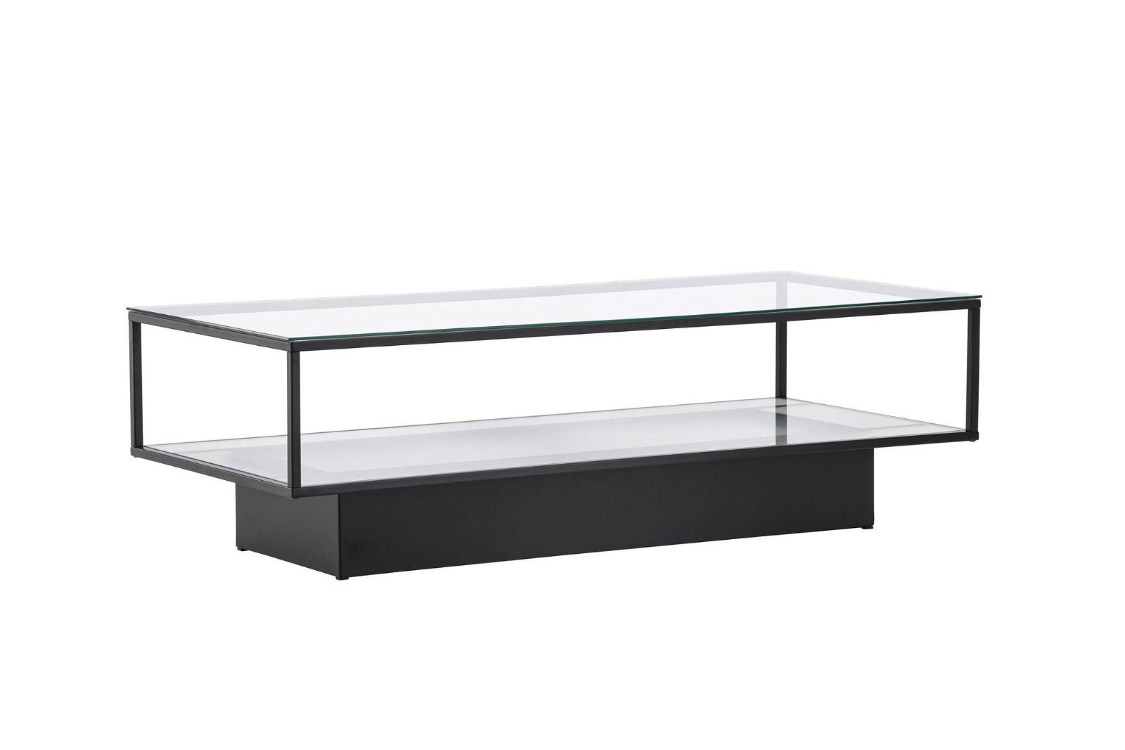 Maglehem - Sofa Table - Glass / Black - vivahabitat.com