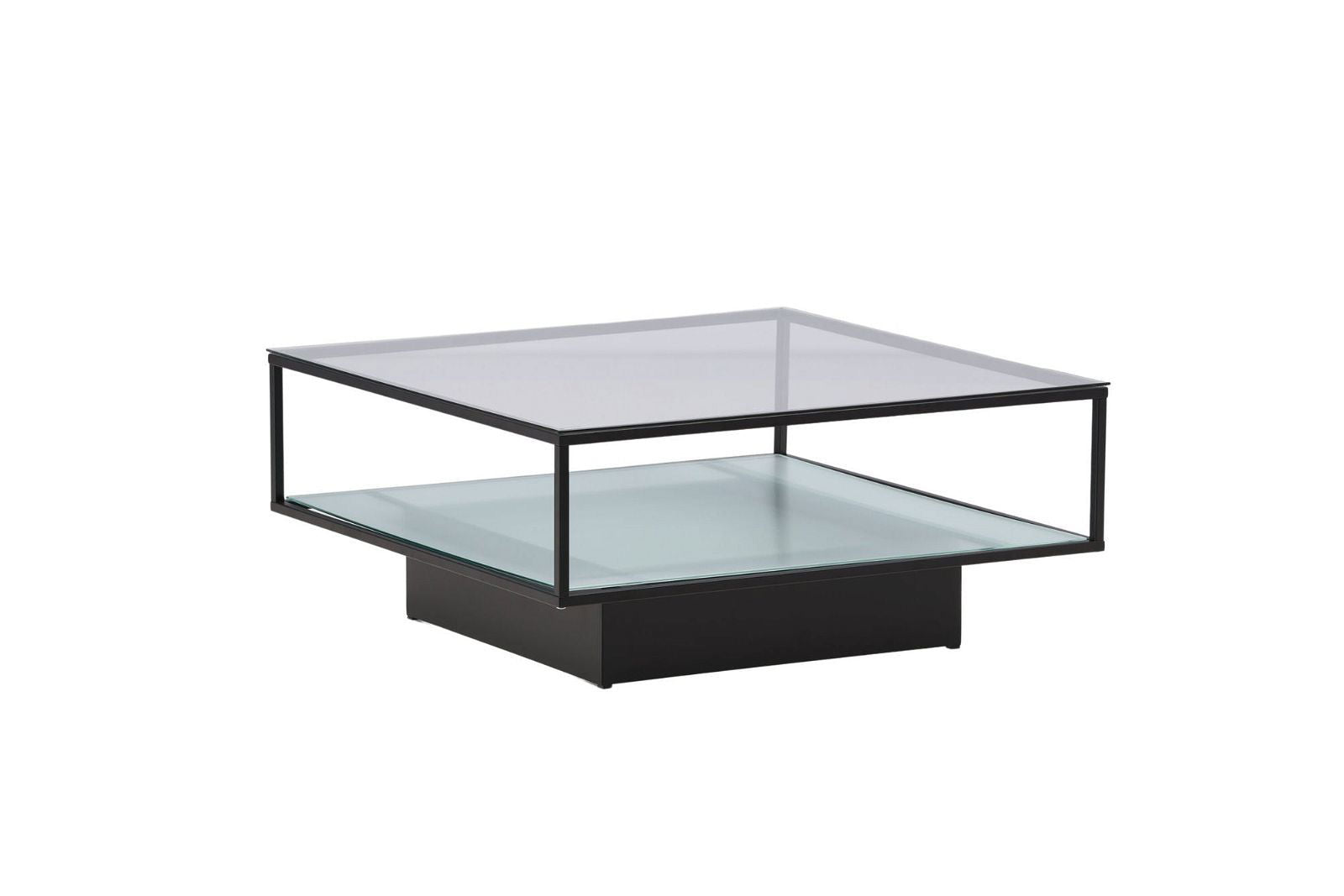 Maglehem Sofa Table - Black / Clear glass - vivahabitat.com