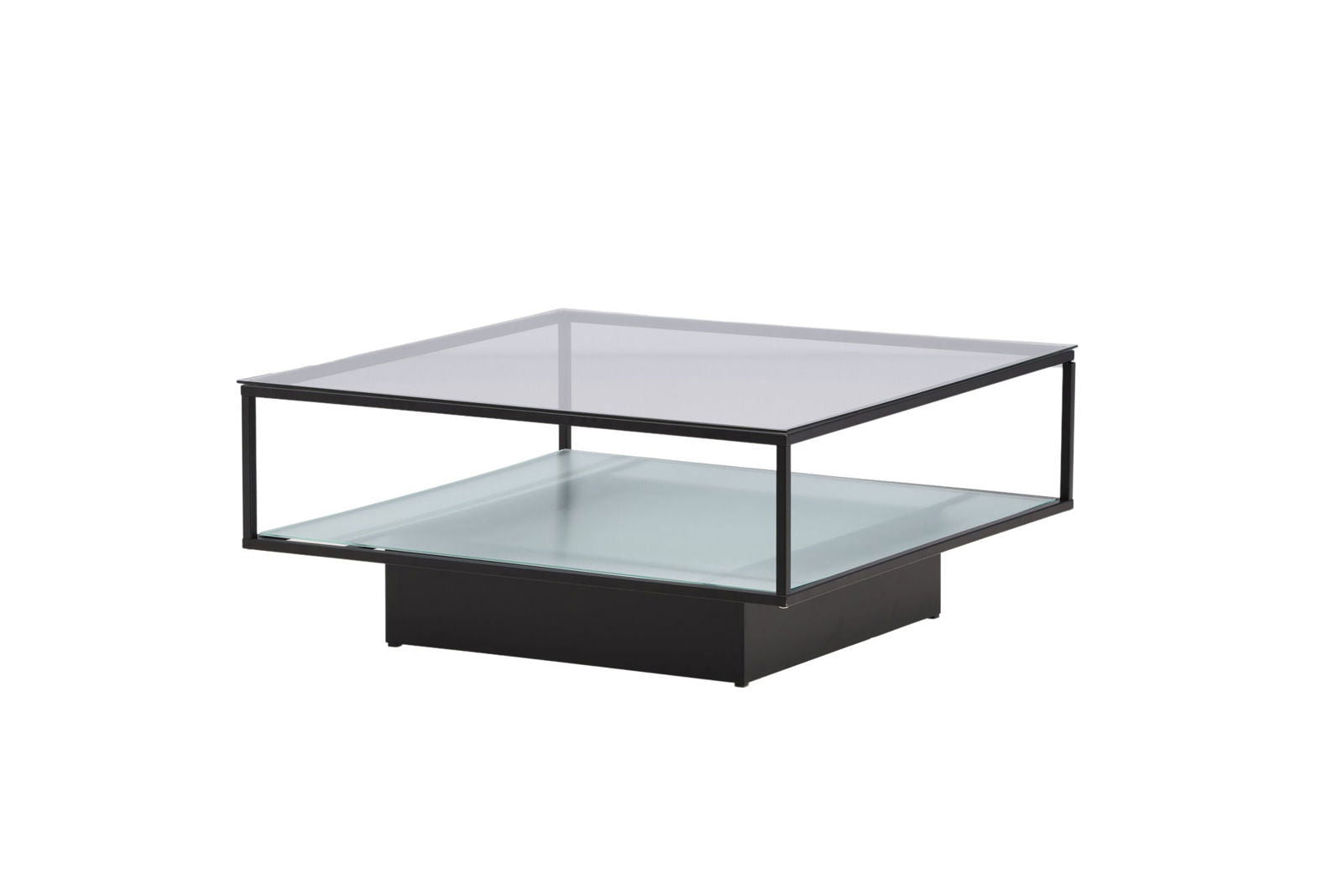 Maglehem Sofa Table - Black / Clear glass - vivahabitat.com