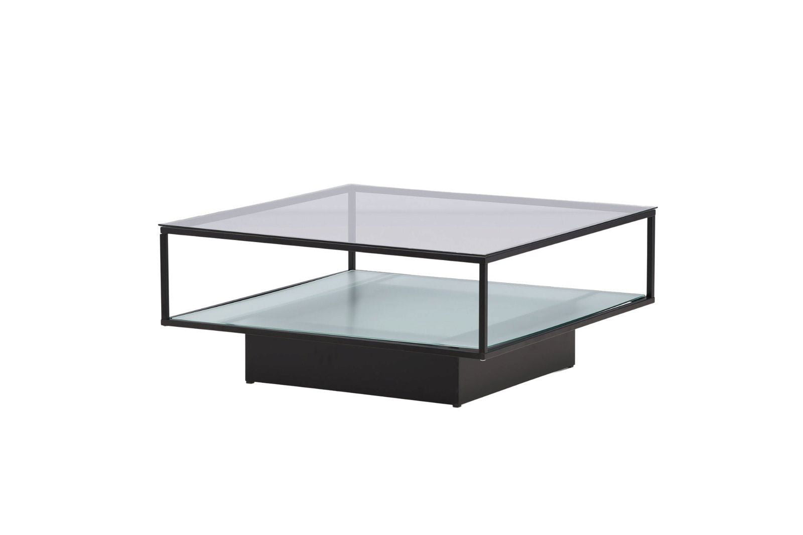 Maglehem Sofa Table - Black / Clear glass - vivahabitat.com