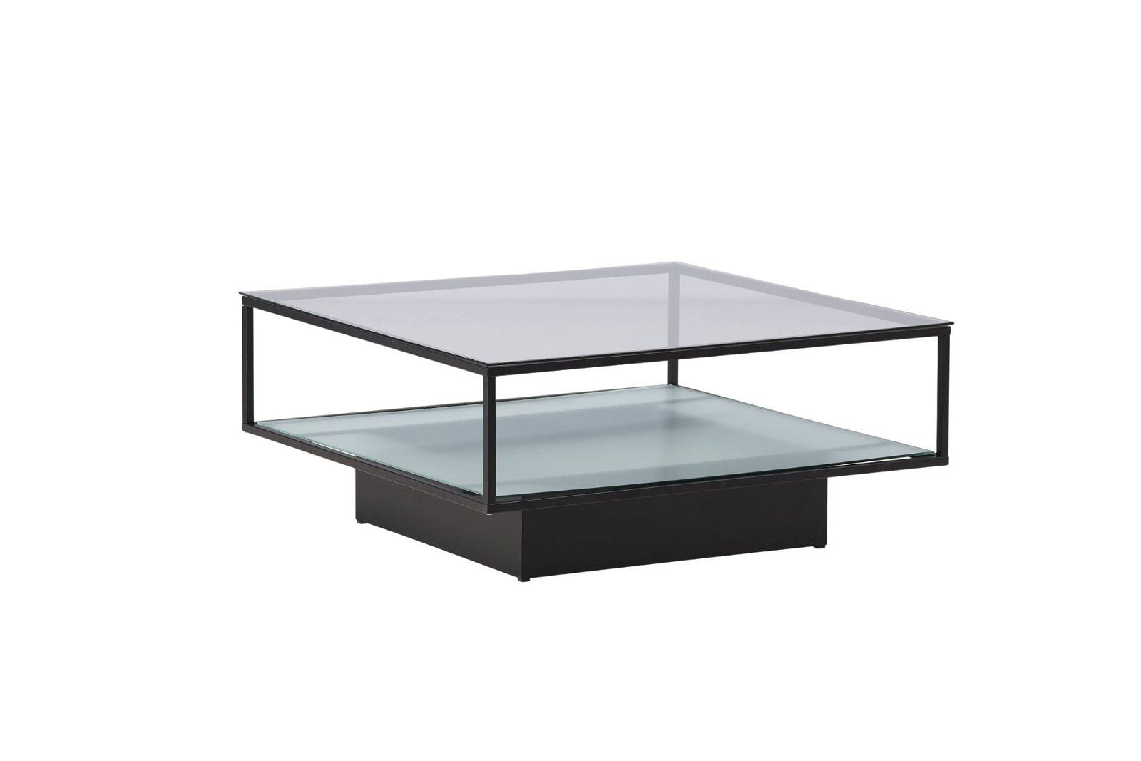 Maglehem Sofa Table - Black / Clear glass - vivahabitat.com