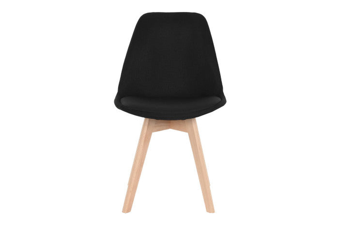 Set of 4 Dining Chairs black with padded seat - vivahabitat.com