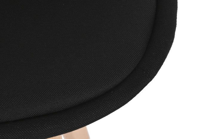 Set of 4 Dining Chairs black with padded seat - vivahabitat.com