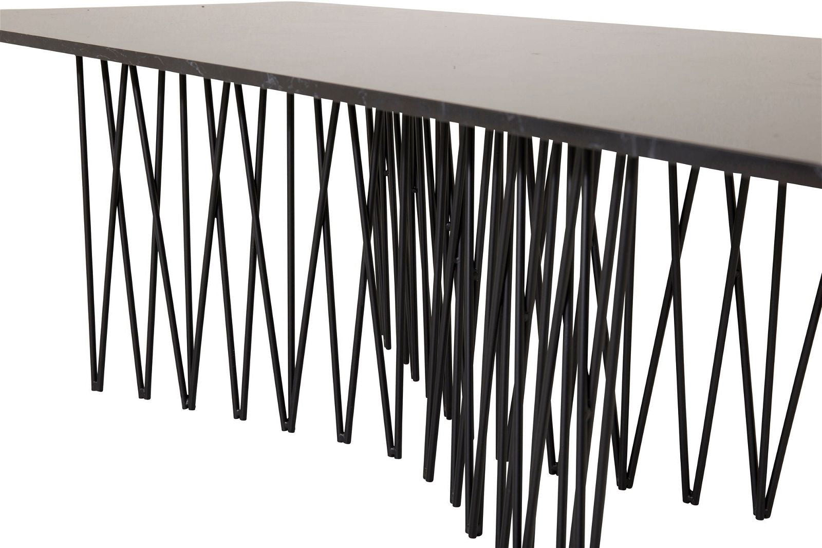 Stone - Sofa Table - Artifical Stone / Black - vivahabitat.com